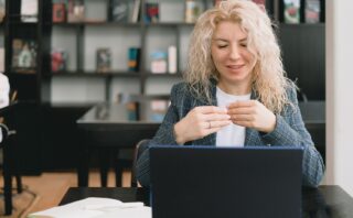 Grow Professionally - woman at computer